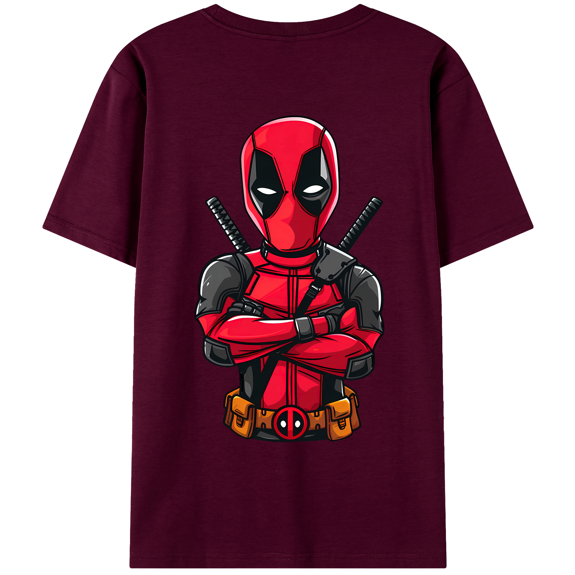（画像用） Deadpool デッドプール レディース半袖Tシャツ(バックプリント)